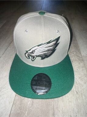 Philadelphia Eagles New Era 9FORTY Gray Green Adjustable Hat